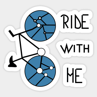 Ride with me II Sticker